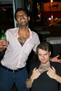 jacksons bachelor party sameer & matt chest contest